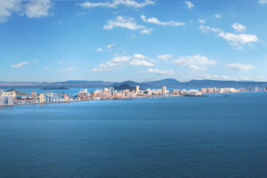 Panorama of Murcia coastline